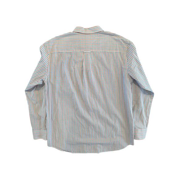 Saddlebred Men’s Classic Fit Button Down Shirt L Plaid Long Sleeve Casual Work - Picture 4 of 10